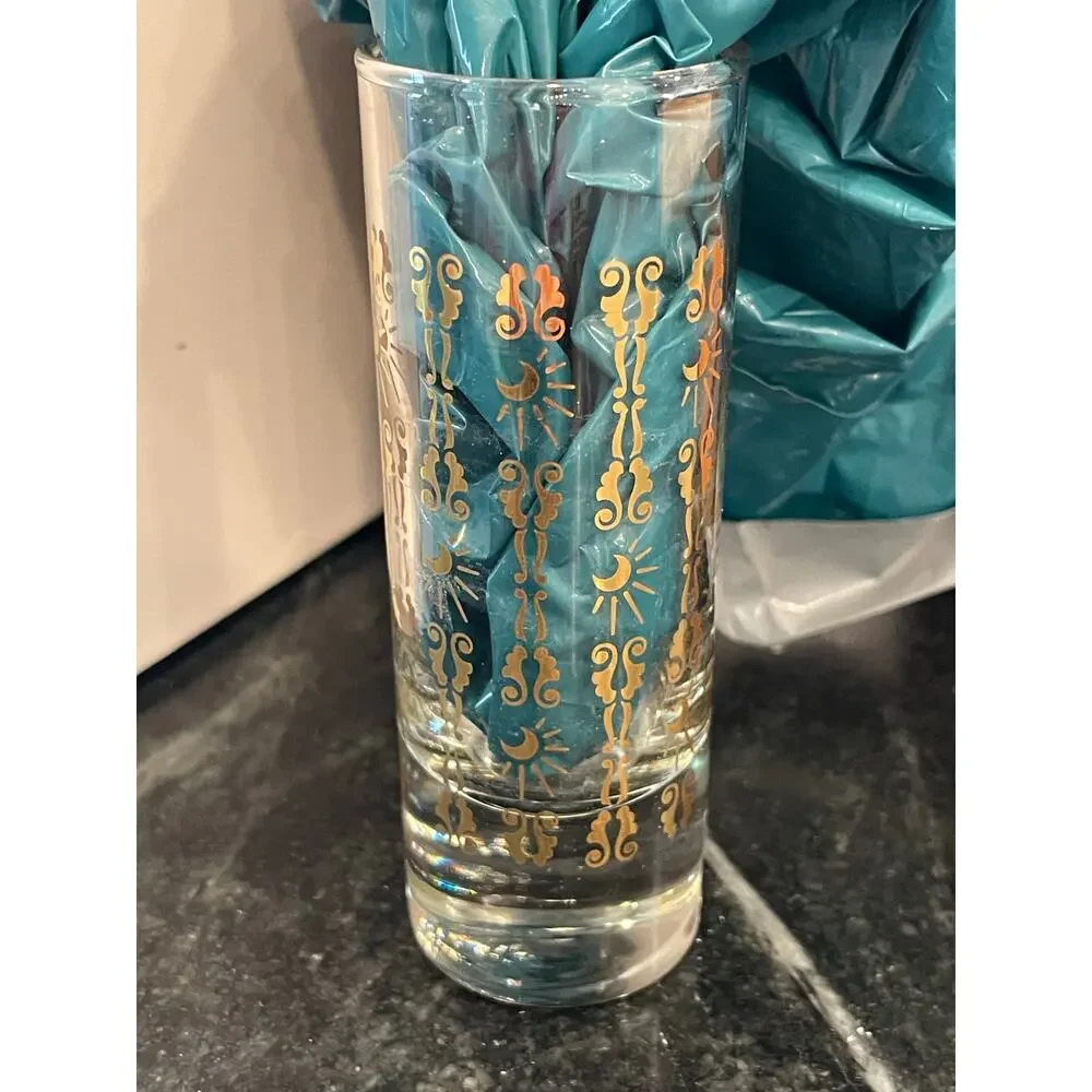 Southern Comfort Vintage Tall Shooter Shot glass with Gold
